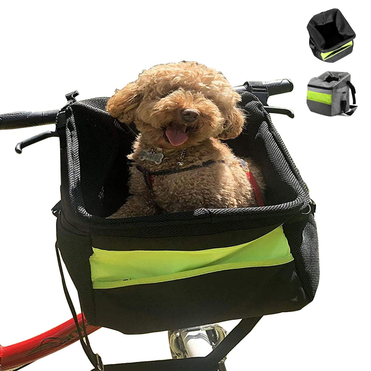 Portable Pet Bike Basket Lightweight and Convenient for Comfy Dog Rides