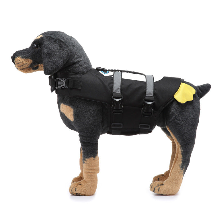 Whale mermaid chest back swimsuit life jacket Pet supplies Reflective buoyancy dog swimsuit