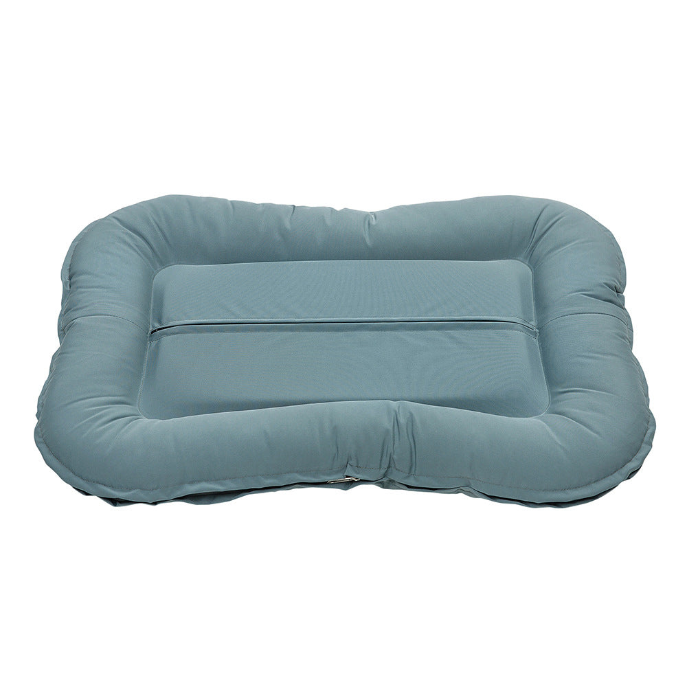 Blue Memory Foam Indestructible Chew Proof Pet Dog Beds Mat Comfort