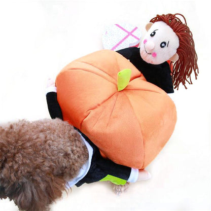 Dog Cat horse riding pumpkin Guitarist Costume Cosplay Dress Funny Pets