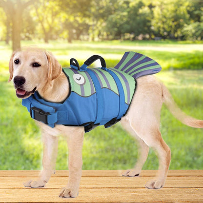Summer Pet Life Jacket Mermaid Design Ensures Safe Dog Swimming