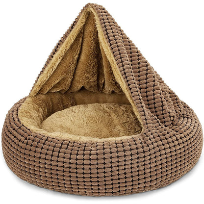 Donuts Cozy Cave Nest Calming Pet Cat Dog Bed Deep Sleep