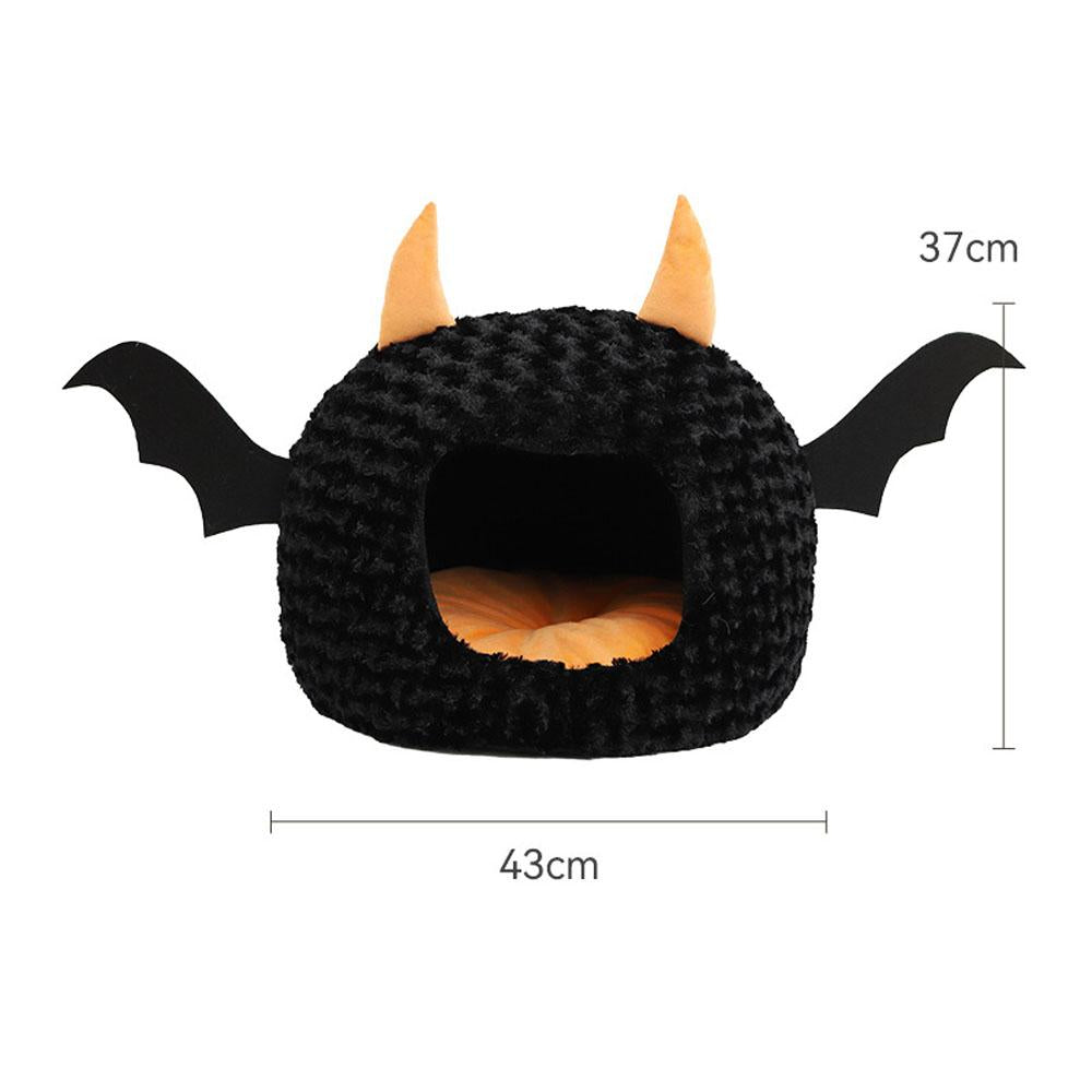 Short Plush Bat Shaped Cave Beds For dogs Cat Warm