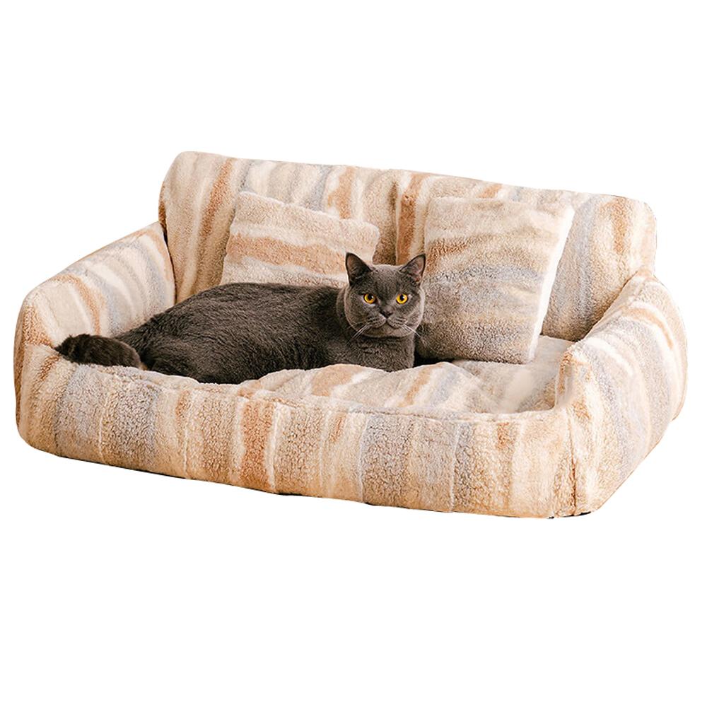 Nordic Fluffy Extra Large Cozy Dog & Cat Sofas Couches Bed