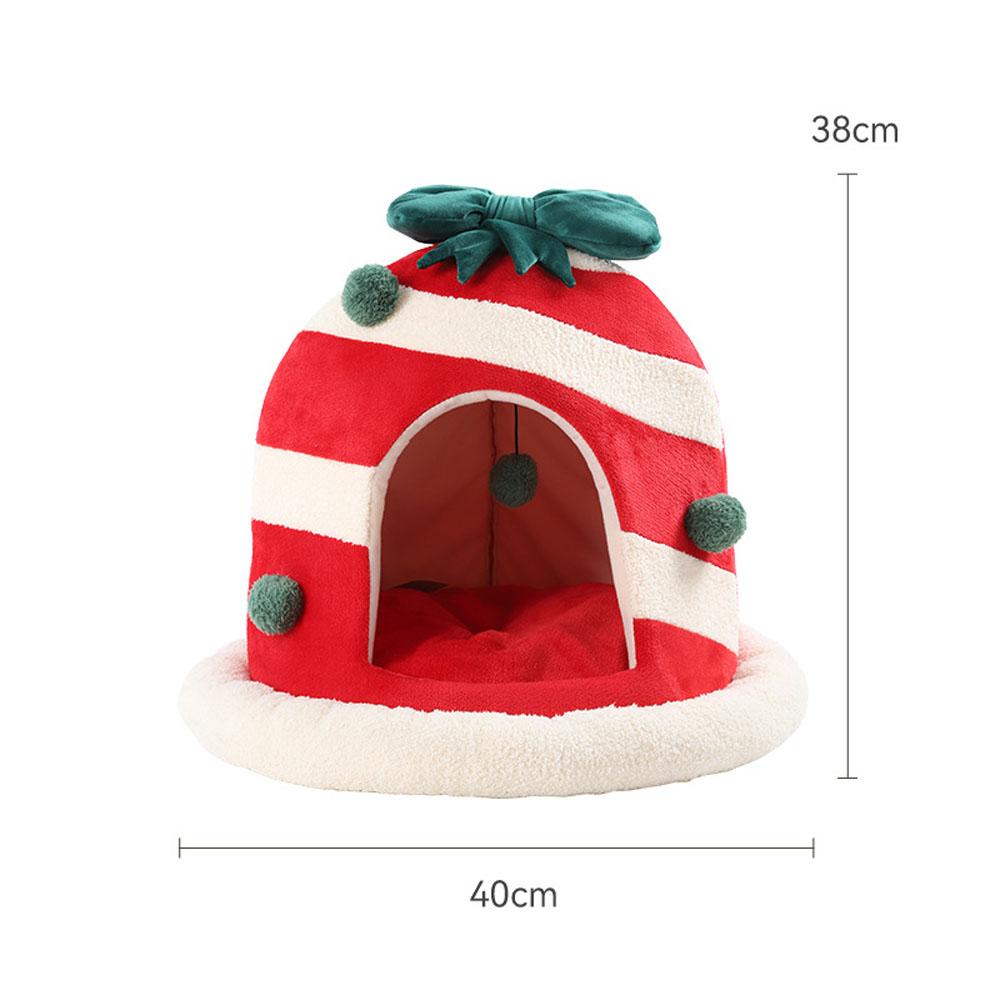 Pet Christmas Gift Cottage Cave Beds For Dogs Cat Removable and washable