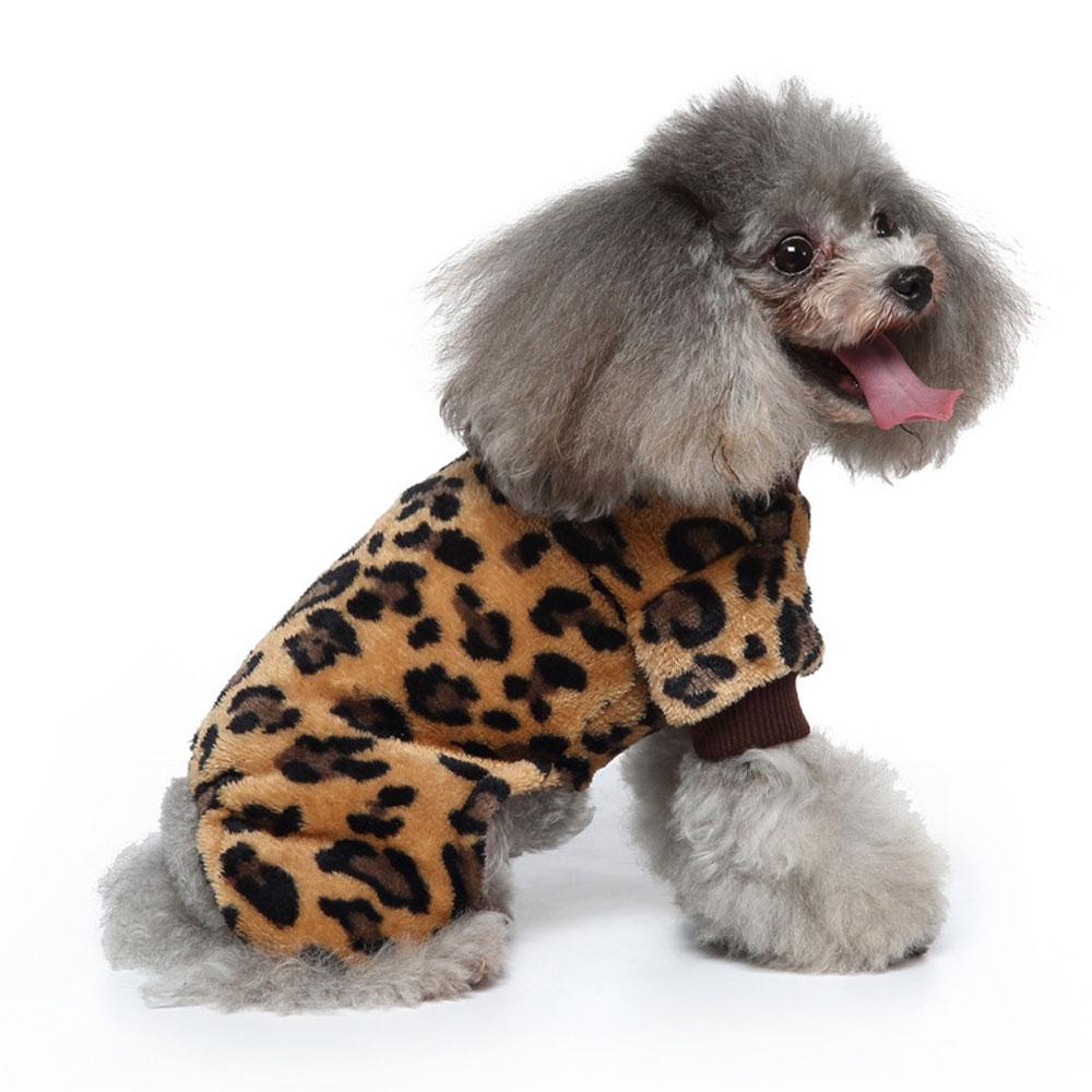 Dog Sweater Plaid Style Pet Cat Winter Warm Clothes Jumpsuits