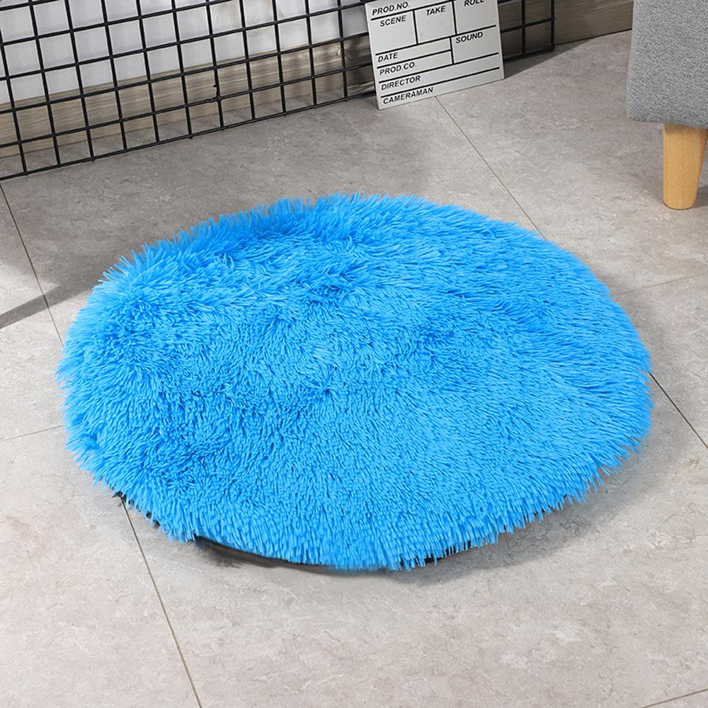 Super Soft Handmade Imitation Fur Round Fluffy Pet Dog Mat