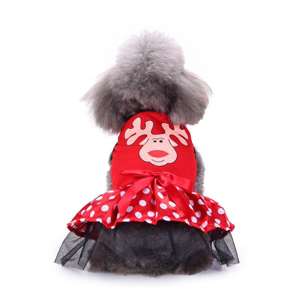 Dog Cat Christmas Bear Elk Snowman Costume Party Cosplay Dress Funny Pets
