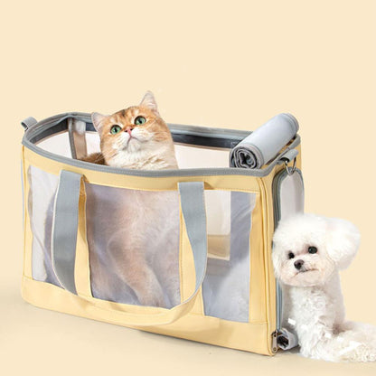 Pet carrier Cat puppy dog portable handbag shouder bag space cabin