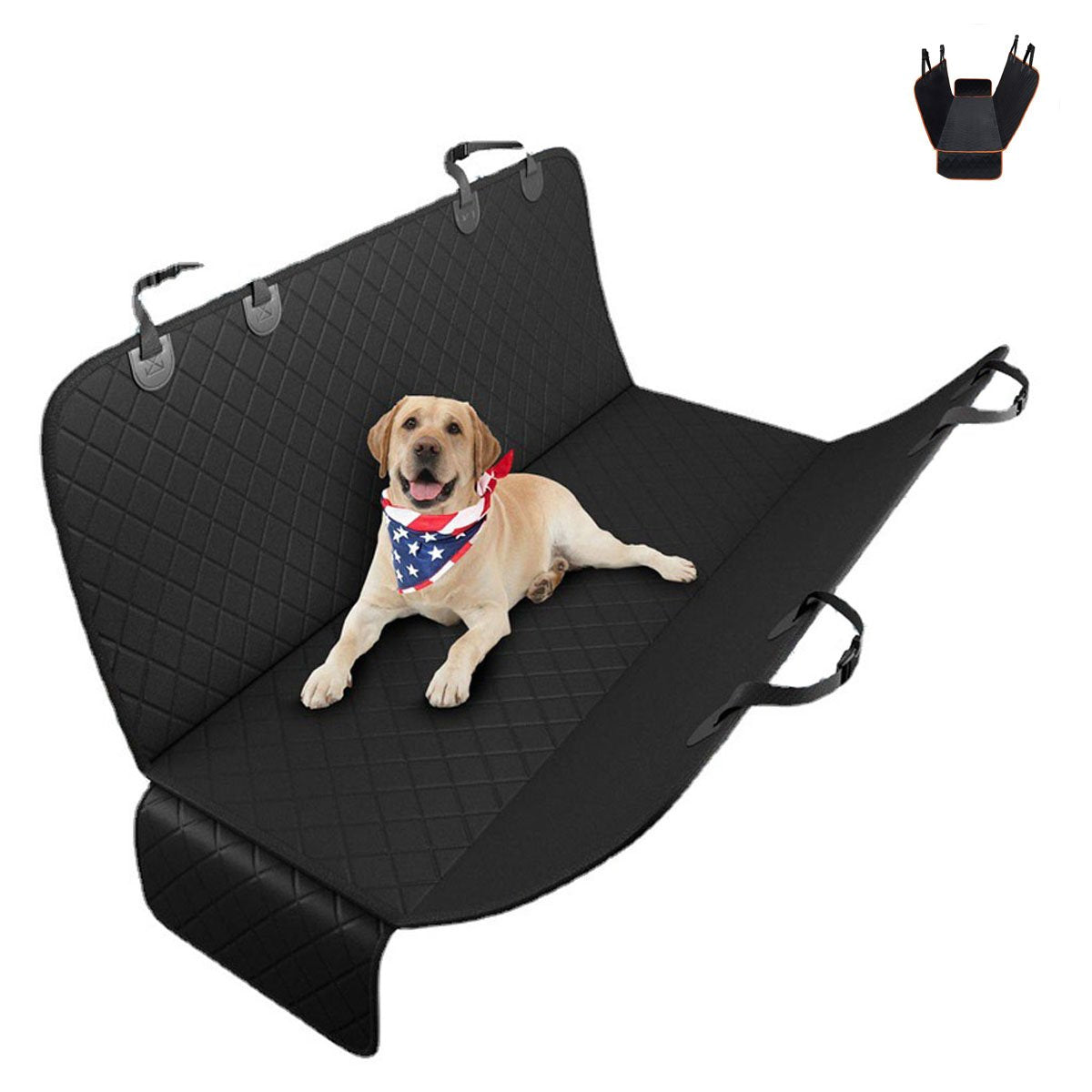 Dog Travel Car back Seat Beds Cushion （Water proof）