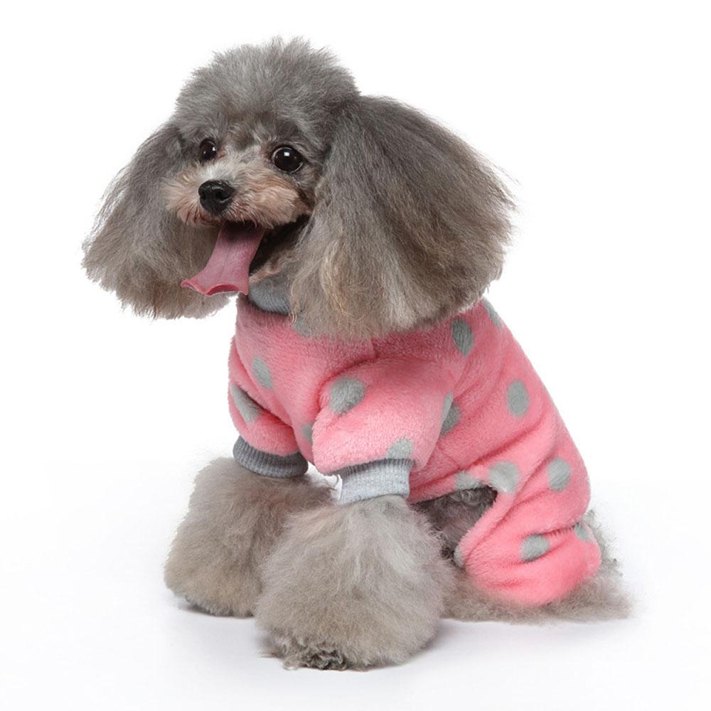 Dog Sweater Plaid Style Pet Cat Winter Warm Clothes Jumpsuits