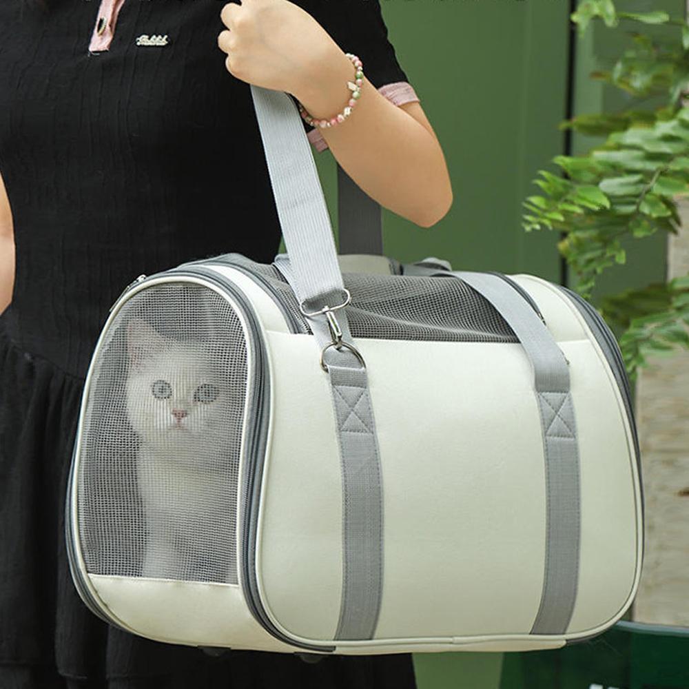 Pet carrier Cat puppy small dog bag handbag for travel outing Breathable Box