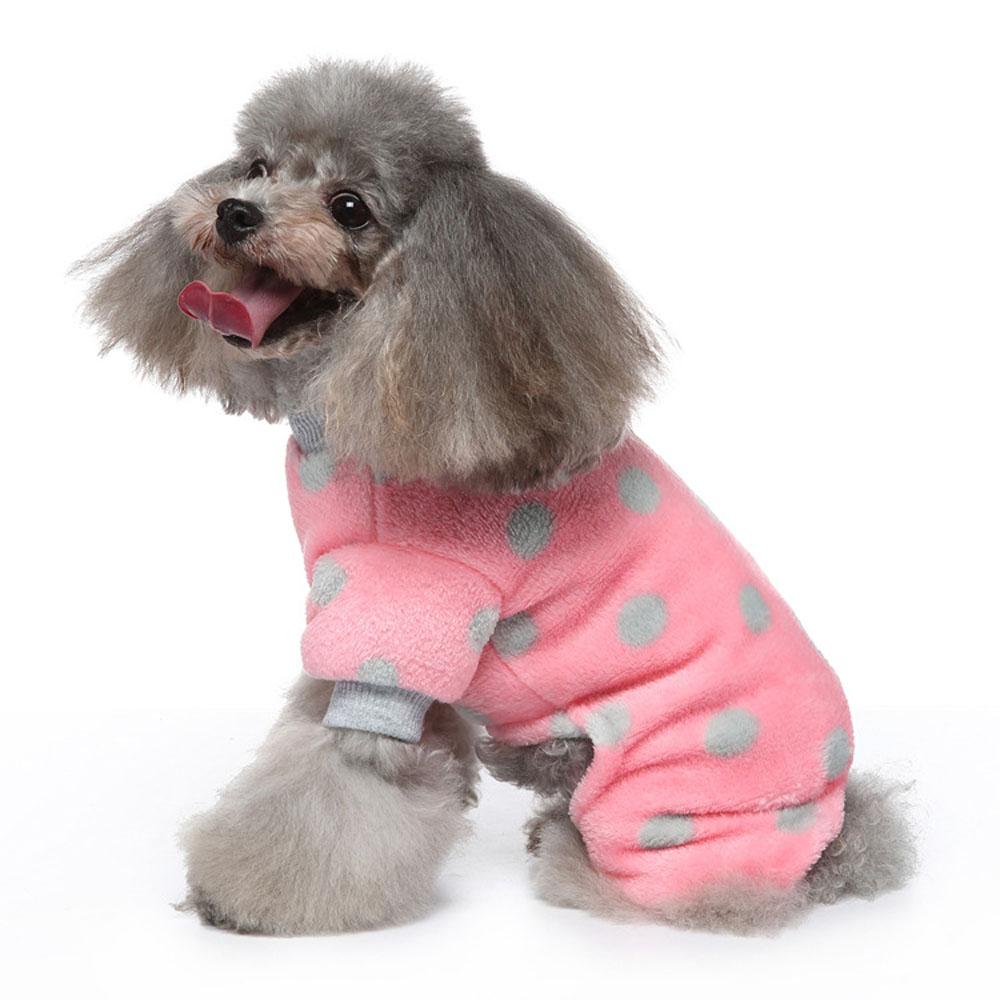 Dog Sweater Plaid Style Pet Cat Winter Warm Clothes Jumpsuits