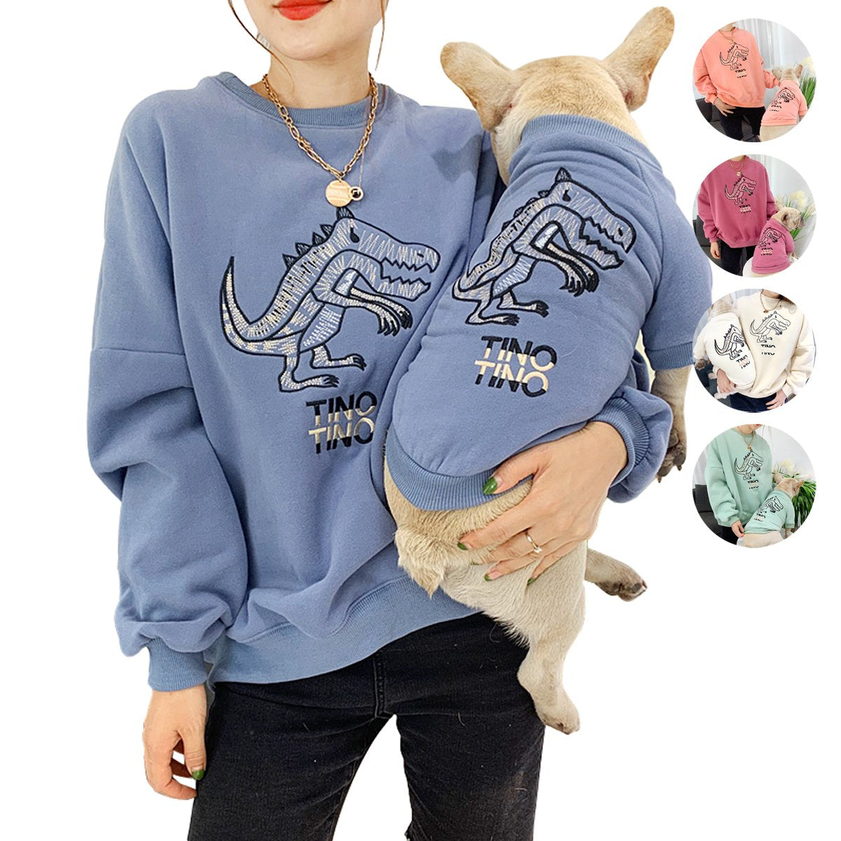 Pet Matching Owners Hoodie Single Dog Cute Men and Women One Size