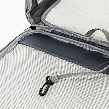 Pet carrier Puppy dog cat handbag breathable folding transparent crate travel bag