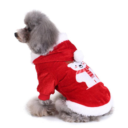 Dog Cat Christmas Bear Elk Snowman Costume Party Cosplay Dress Funny Pets