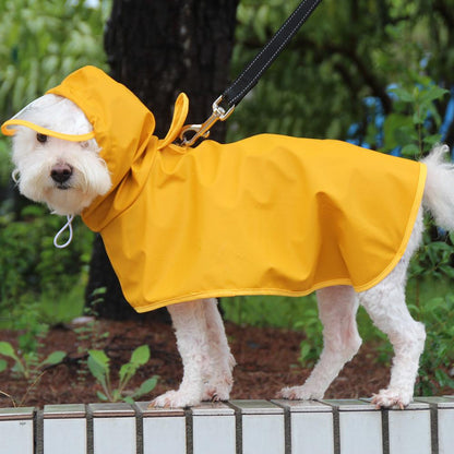Pet Raincoats Belly Guard Raincoat PU Material Waterproof
