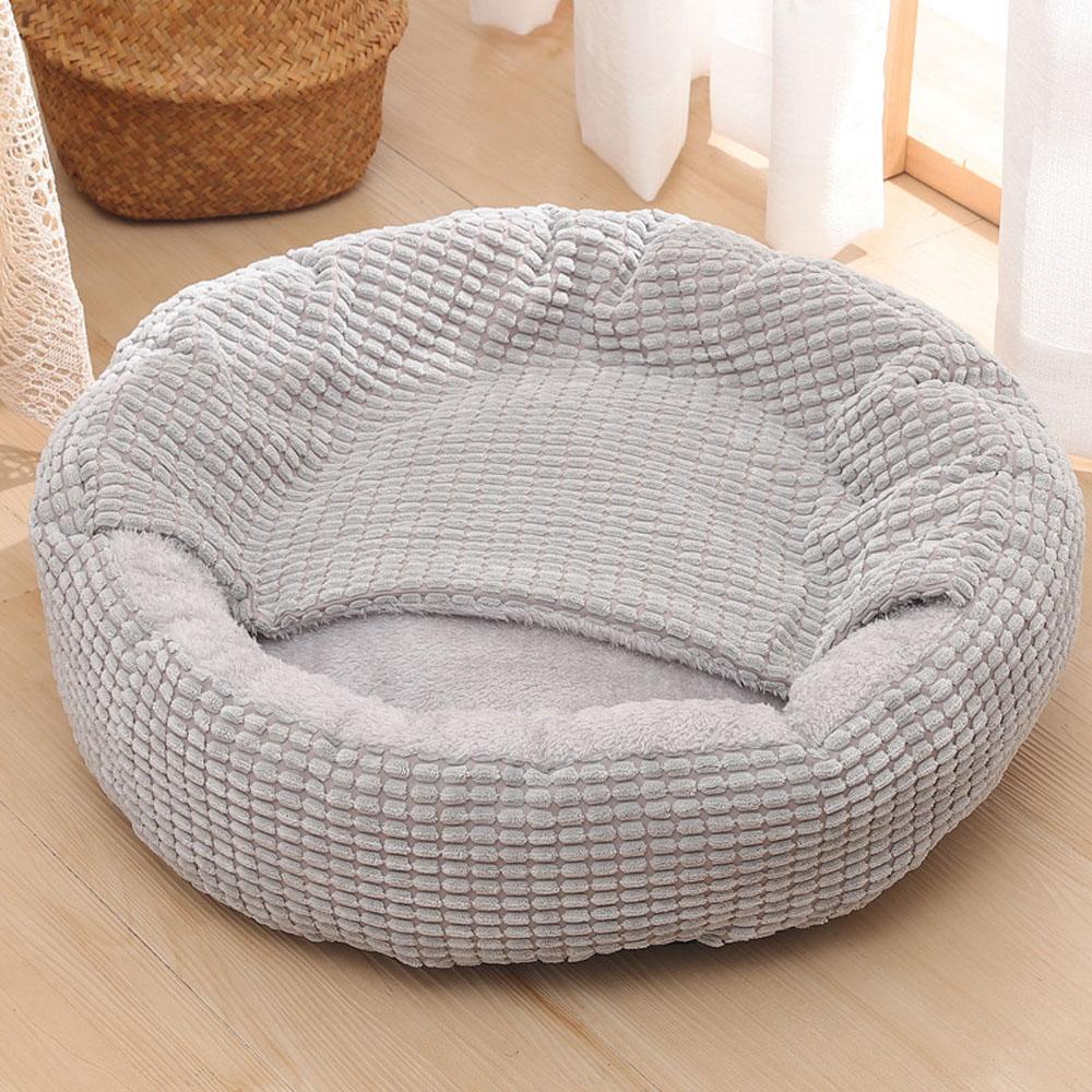 Donuts Cozy Cave Nest Calming Pet Cat Dog Bed Deep Sleep S To XL-Large