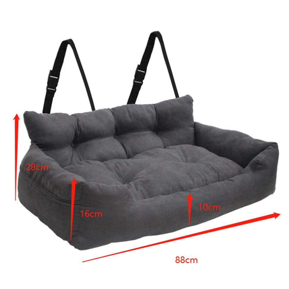 Dogs Cats Couch Travel Bed Car Seat Mattress Pets Waterproof Suede